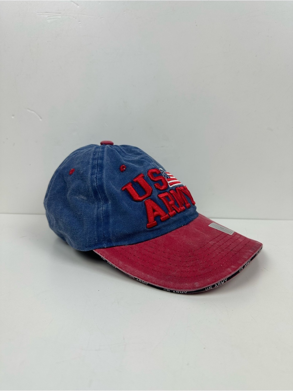 New‎ League Blue and Red US Army Embroidered Baseball Cap
